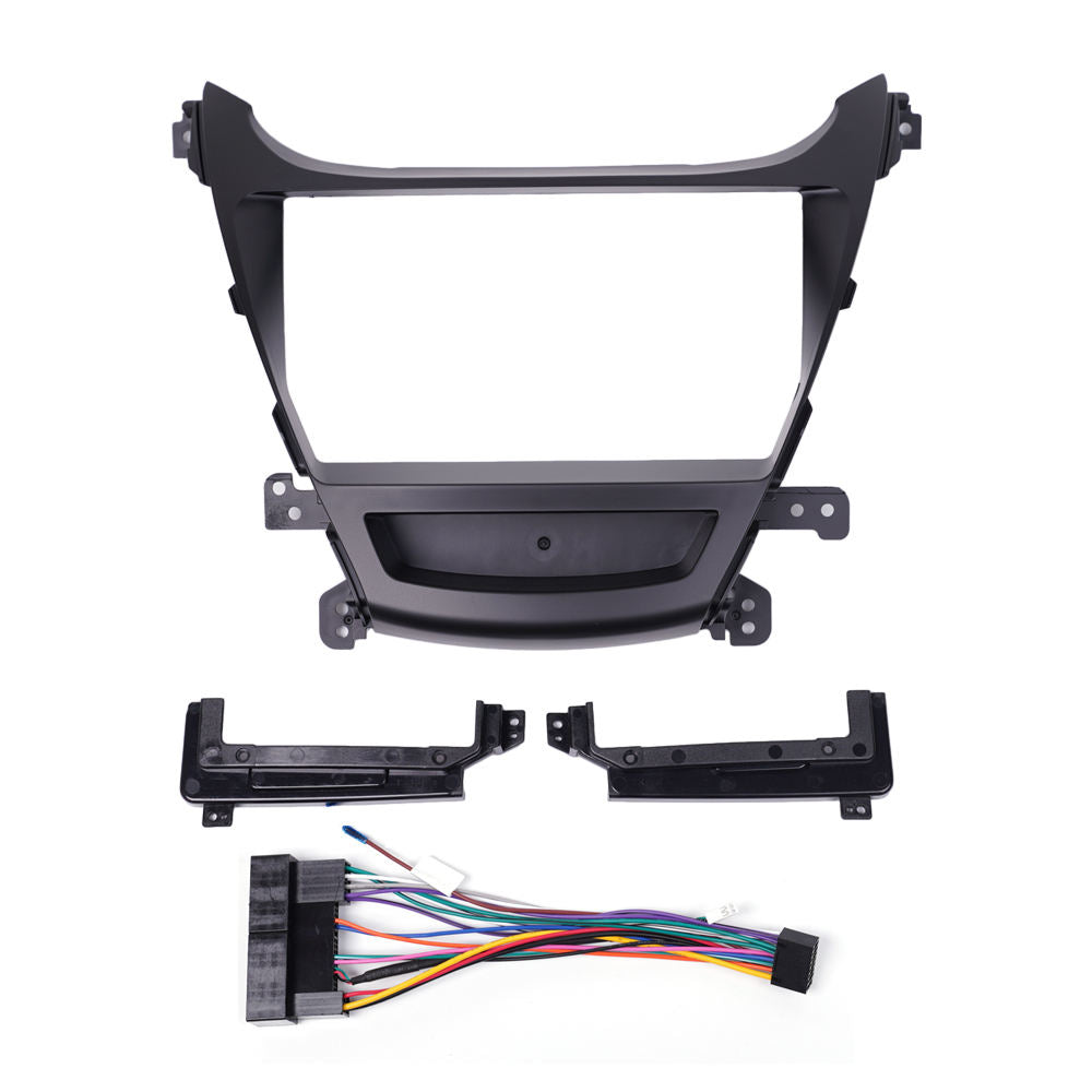 High Quality Car GPS Navigation Fascia Panel For HYUNDAI ELANTRA 2012 9 Inch Screen 2 Din Android Dashboard Radio Stereo Fascias Panel Frame Android Screen TS18