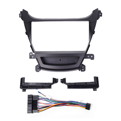 High Quality Car GPS Navigation Fascia Panel For HYUNDAI ELANTRA 2012 9 Inch Screen 2 Din Android Dashboard Radio Stereo Fascias Panel Frame Android Screen TS18