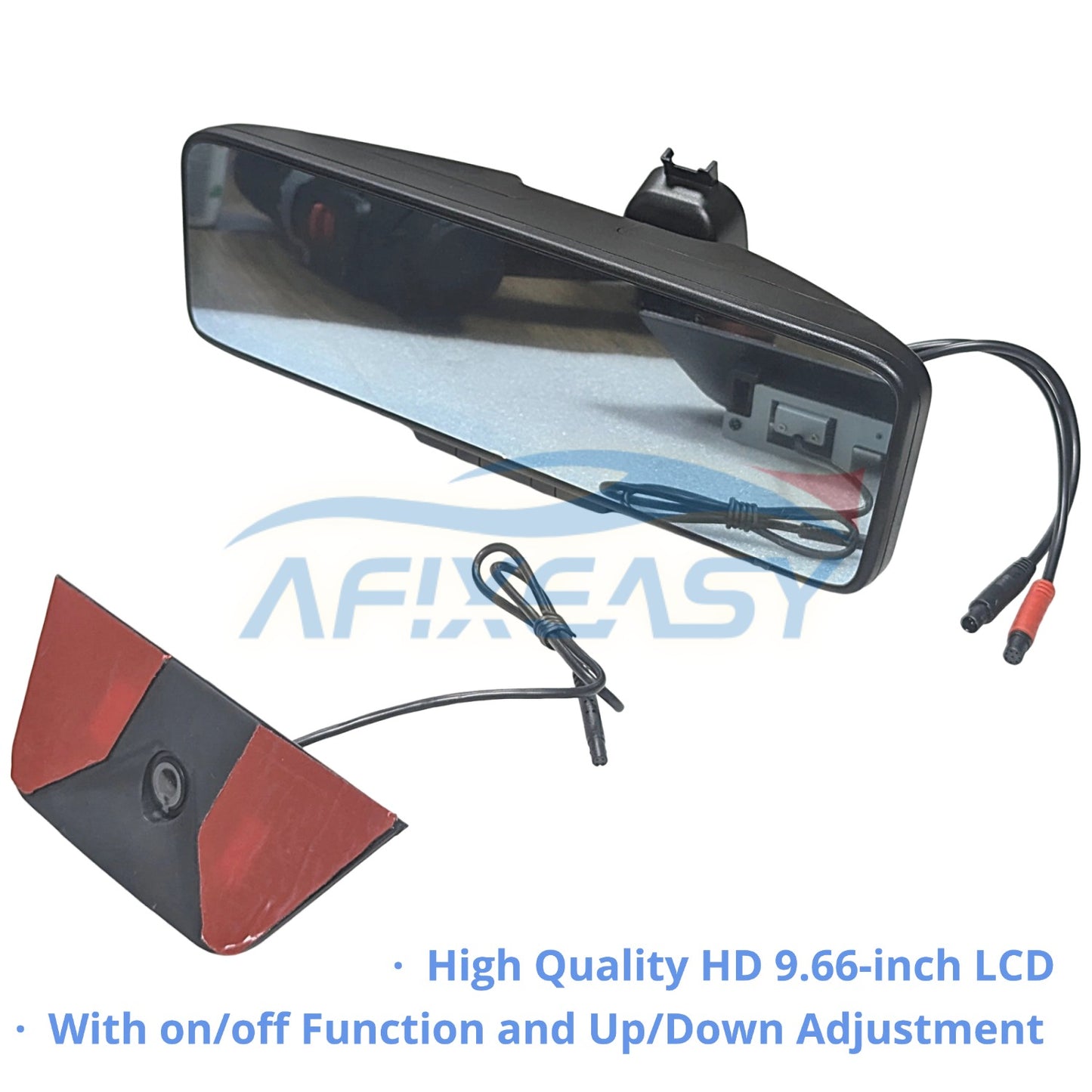 AFIXEASY Streaming Rearview Mirror with Large LCD Screen Live with Camera for Nissan Patrol 2010 - 2023