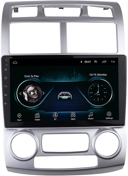 AFIXEASY Car Radio DVD Navigation Fascias Frame 9 INCH Dash Kit Compatible with KIA SPORTAGE 2005-2010 Car Radio Fascia Frame