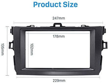 Load image into Gallery viewer, Radio Stereo Panel for 2008-2010 Toyota Corolla 2 Din Car AFIXEASY Radio Frame Fascia Panel DVD Stereo CD Panel Dash Mount Refit Installation Trim Kit Frame