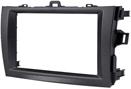 Radio Stereo Panel for 2008-2010 Toyota Corolla 2 Din Car AFIXEASY Radio Frame Fascia Panel DVD Stereo CD Panel Dash Mount Refit Installation Trim Kit Frame