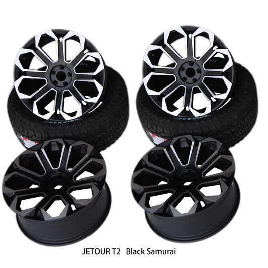 JETOUR T2-005 D2861 Wheel hub Black and Silver 1100kg load capacity