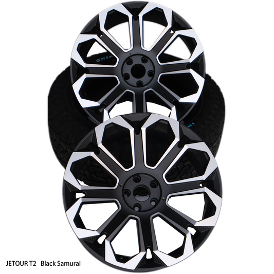 JETOUR T2-005 D2861 Wheel hub Black and Silver 1100kg load capacity