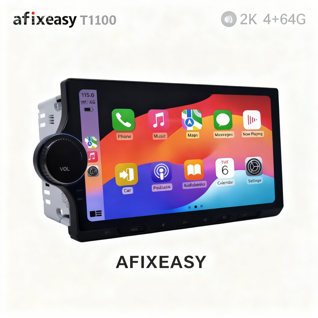 T100 Car Multimedia stereos 2k 4+64G Autoradio 15.0 android audio Middle side knob Car Stereo 2Din car radio player GPS navigation