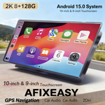 T133 Car Multimedia stereos blue Screen 2k 8+128G Autoradio 15.0 android audio 10 inch 9 inch touch screen Car Stereo 2Din car radio player GPS navigation thumbnail 2