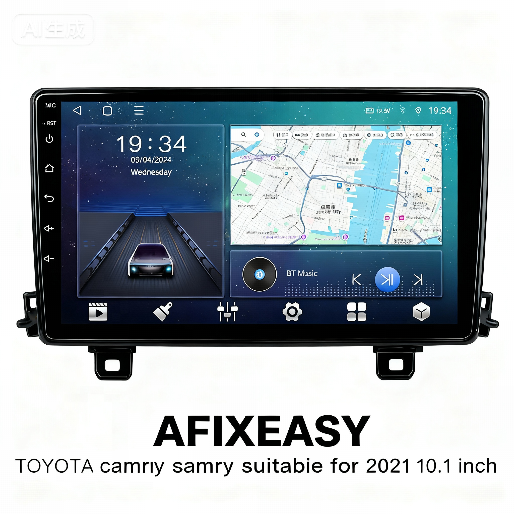 XY-124 TOYOTA camry suitabie for 2021 10.1 inch Android Screen TS18