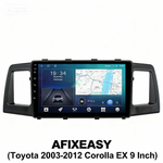 Toyota 2003-2012 COROLLA EX 9 inch Android Screen TS18 XY-140 thumbnail 1
