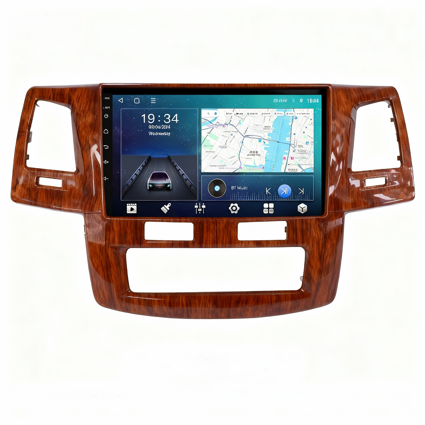 TOYOTA  2008 FORTUNER/HULIX(Auto AC/Manual AC) 9”inch  Android Screen TS18 XY-178