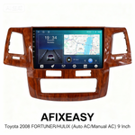 TOYOTA  2008 FORTUNER/HULIX(Auto AC/Manual AC) 9”inch  Android Screen TS18 XY-178 thumbnail 1