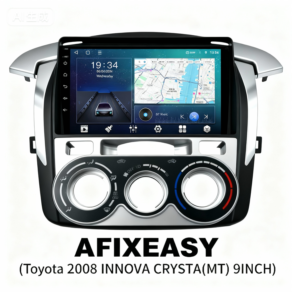TOYOTA 2008 INNOVA CRYSTA(MT) Android Screen TS18 XY-184 9inch – AFIXEASY
