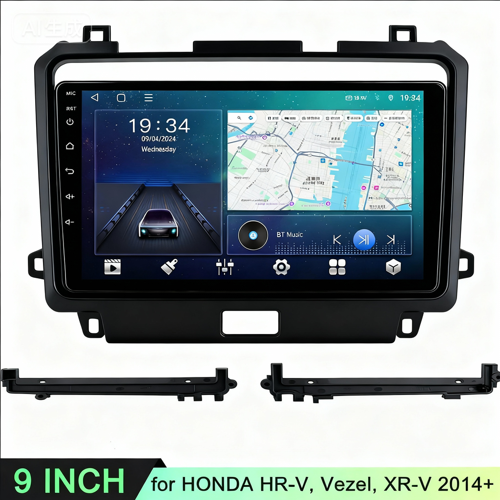 Hot Sale Car Radio Panel for Honda VEZEL HR-V XR-V 2015 9 Inch Frame  Android Screen TS18 XY-224