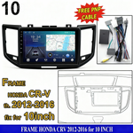 10inch inch Android Car Radio Fascia Panel Frame Head Unit Honda CRV 2012 2013 2014 2015 2016 10 Inch Bingkai Panel TV Mobil Stereo Frames Android Screen TS18 XY-219 thumbnail 1