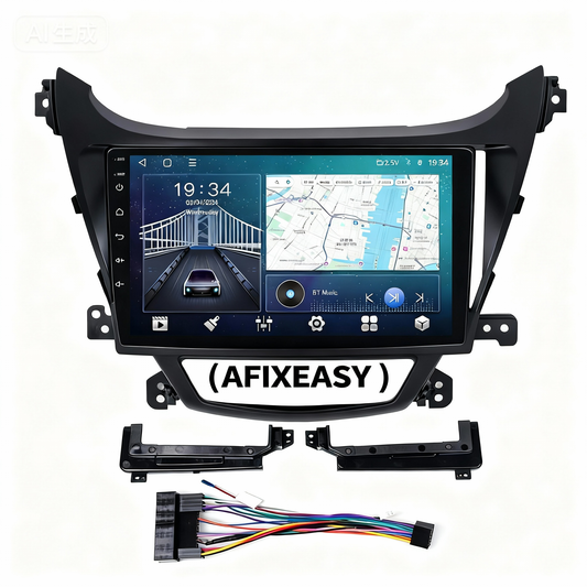 High Quality Car GPS Navigation Fascia Panel For HYUNDAI ELANTRA 2012 9 Inch Screen 2 Din Android Dashboard Radio Stereo Fascias Panel Frame Android Screen TS18