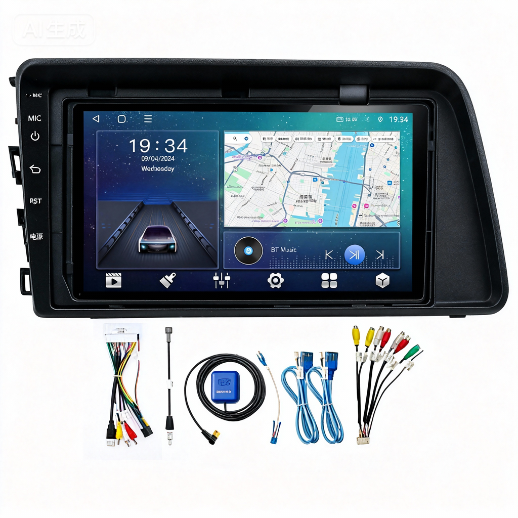 Hot Selling Car Video Radio 9inch Frame for Hyundai Elantra 2021 with RCA Cable Wiring Harness Accessories Bezel Navigation Dvd Audio Car Player Frame Android Screen TS18  XY-107