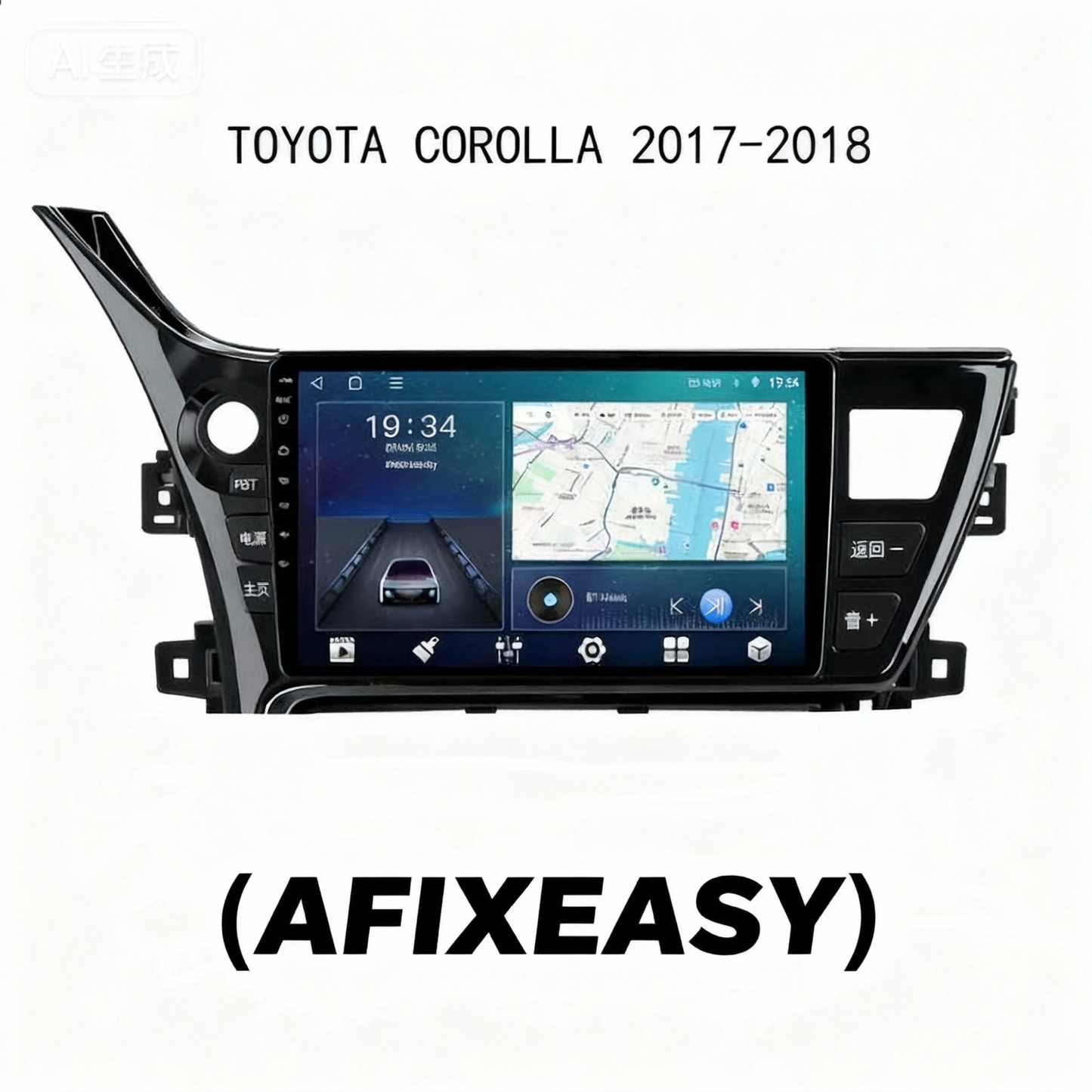 Android 10 Car Radio for Toyota Corolla GCC 2017-2018 IPS Screen 10 Inch Rom 2GB 32GB Car Video Multimedia Player Support GPS 4G Network Carplay DSP XY-063