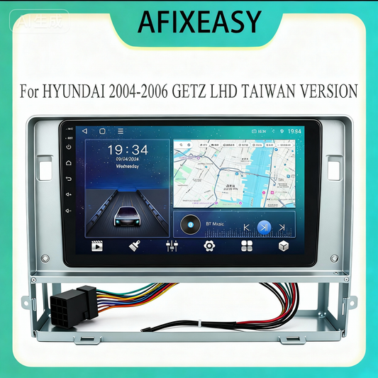 High Qualiy 2 Din Car Radio Fascia Fascias Panel Frame CD DVD Dash Audio Interior for HYUNDAI 2004-2006 GETZ LHD TAIWAN VERSION Navigation Car Player Frame Android Screen TS18