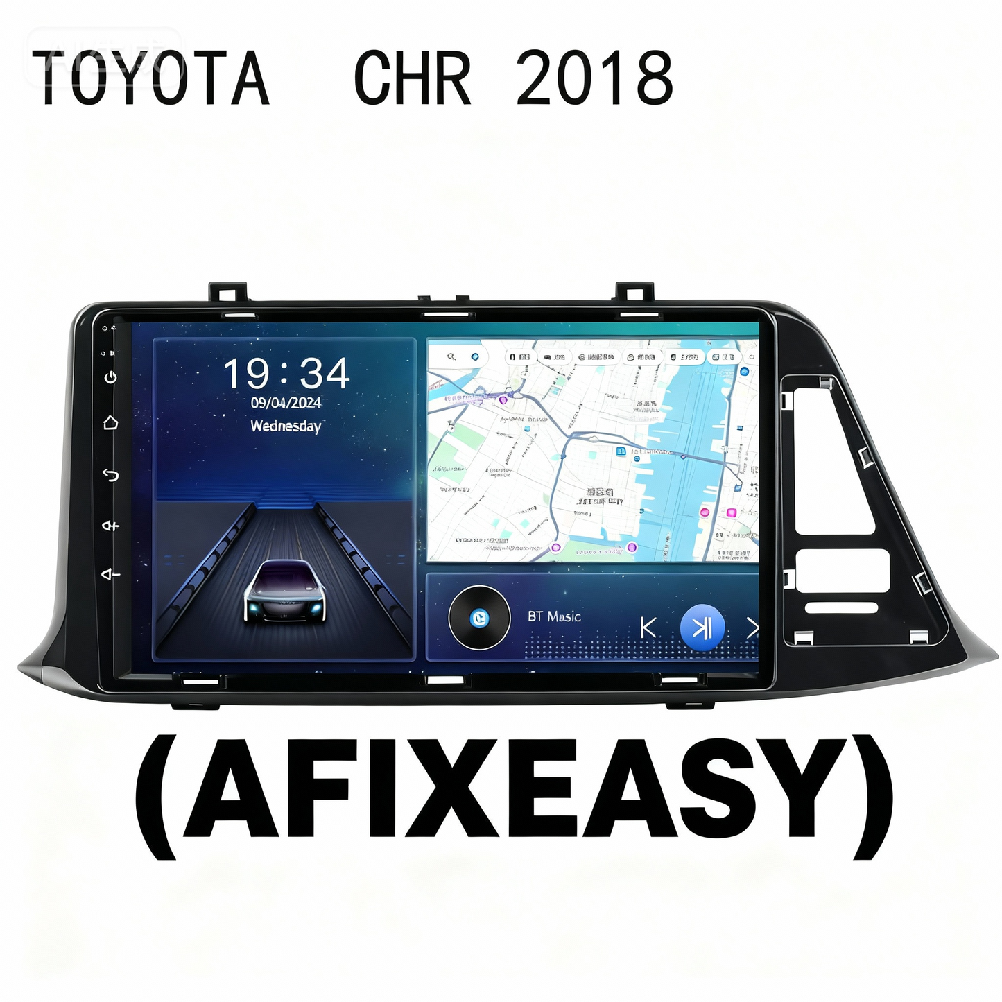 Android 10 Car Radio for Toyota C-HR 2018 IPS Screen 9 Inch Rom 2GB 32GB Car Video Multimedia Player Support GPS 4G Network Carplay DSP Android Screen TS18 XY-080
