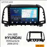 Car Fascia For HYUNDAI IX45/ santa fe 2006 2007 2008 2009 2010-2012 Panel Double Din Dash Installation Kit Car DVD Radio Frame Navigation Stereo 9inch Frames Android Screen TS18  XY-193 thumbnail 1