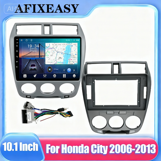 Wholesale Car Accessory 2din 10.1" 10inch Radio Video Fascia Panel For HONDA City 2006 2007 2008 2009 2010 2011 2012 2013 Audio Multimedia Player Frame Car Dash Kit Panel Android Screen TS18XY-094