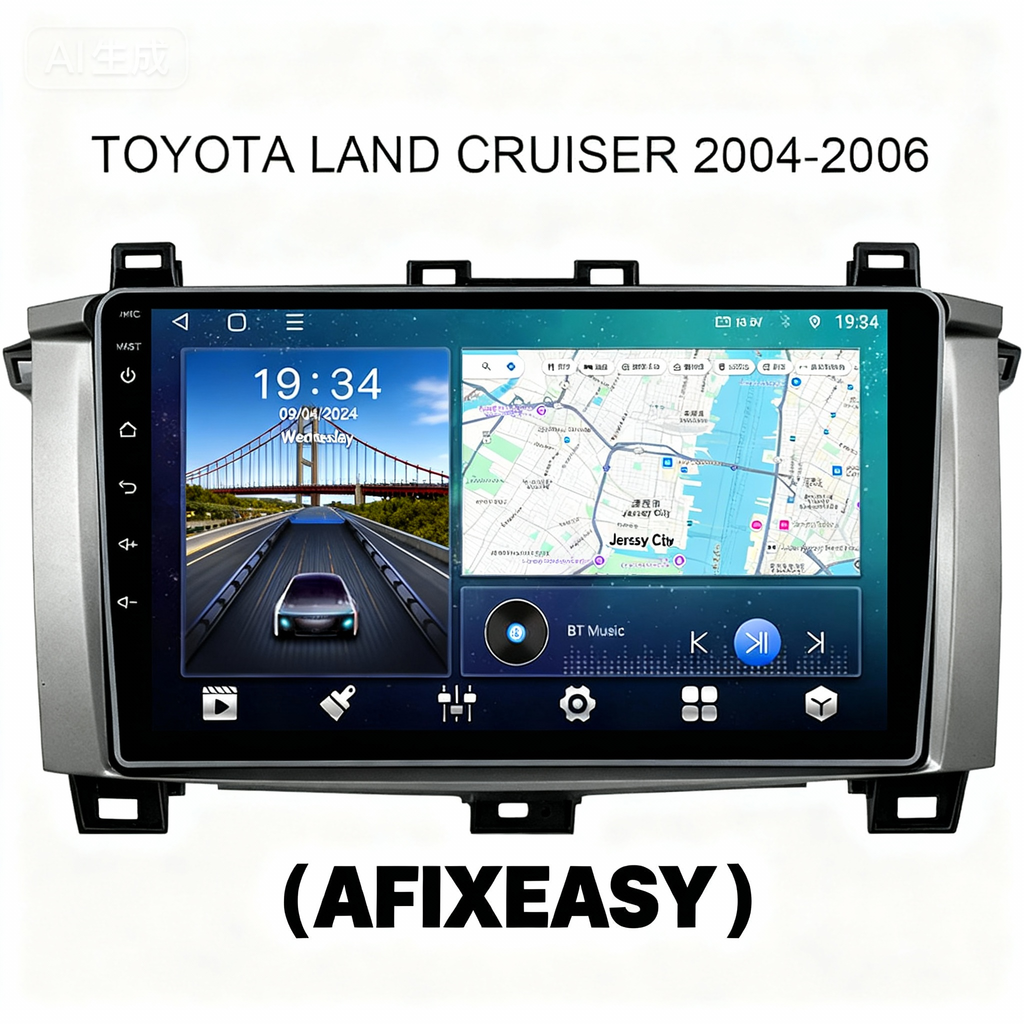 Android 10 Car Radio for Toyota Land Cruiser 2004-2006 IPS Screen 9 Inch Rom 2GB 32GB Car Video Multimedia Player Support GPS 4G Network Carplay DSP Android Screen TS18 XY-066