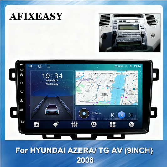 High Quality 9inch car radio fascia dashboard frame for hyundai azera tg av 2008 car head unit mount stereo dashboard mount trim installation Android Screen TS18  XY-328