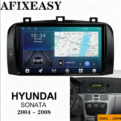 Car Stereo Radio Fascia Trim 9inch Frame For Hyundai SONATA 2004-2008 car parts interior dashboard navigation touch screen car DVD player mounting rack racing dashboard Build-in 2DIN Android Screen TS18 XY-190