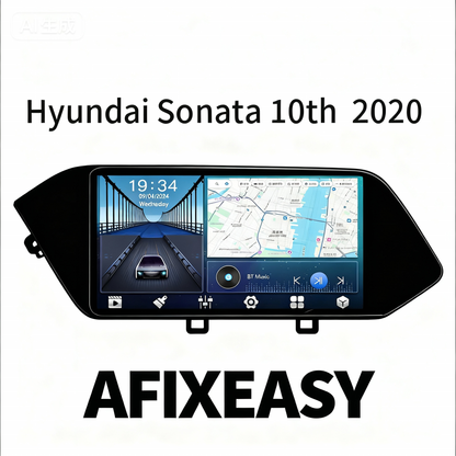 Android 10 Car Radio for Hyundai SONATA 2020 9 Inch Rom 2GB 32GB IPS Screen Car Video Multimedia Player DVD Video Navigation Support GPS 4G Network Carplay DSP XY-081