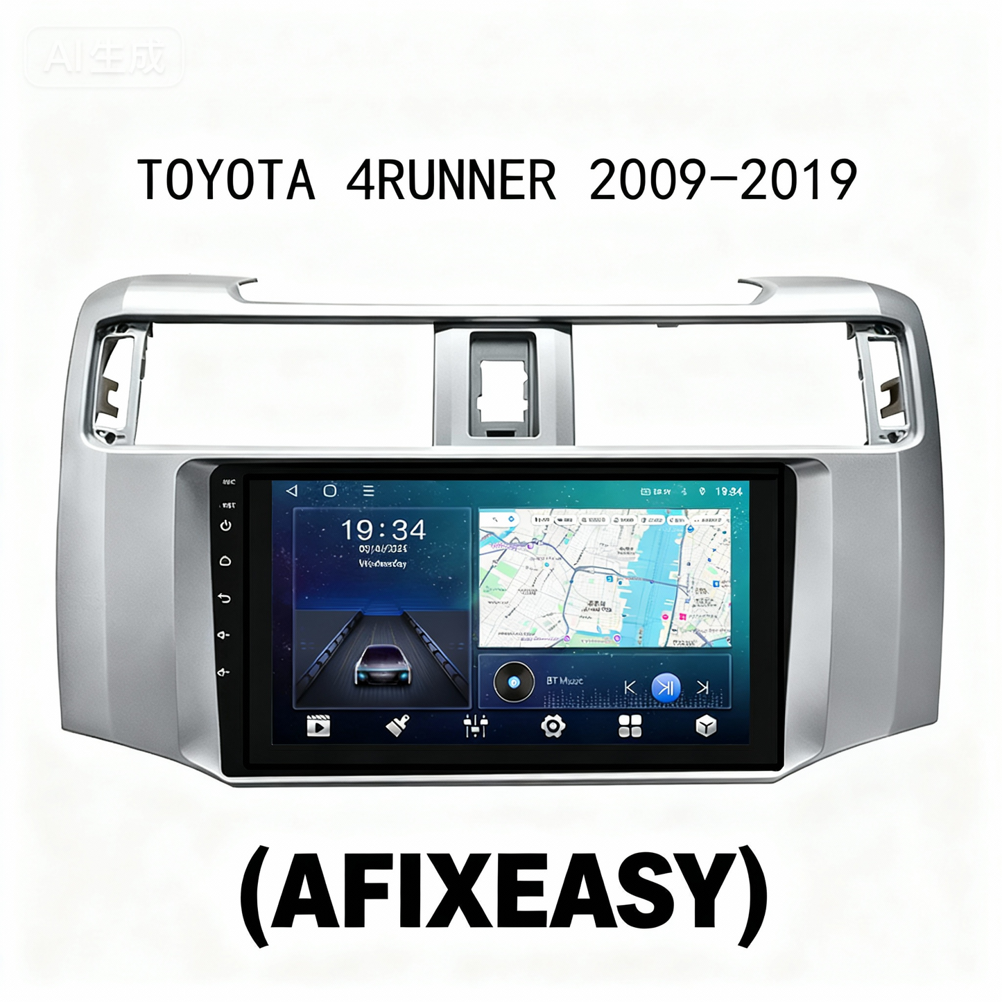 Android 10 Car Radio for Toyota 4Runner 2009-2019 IPS Screen 9 Inch Rom 2GB 32GB Car Video Multimedia Player Support GPS 4G Network Carplay DSP Android Screen TS18 XY-090