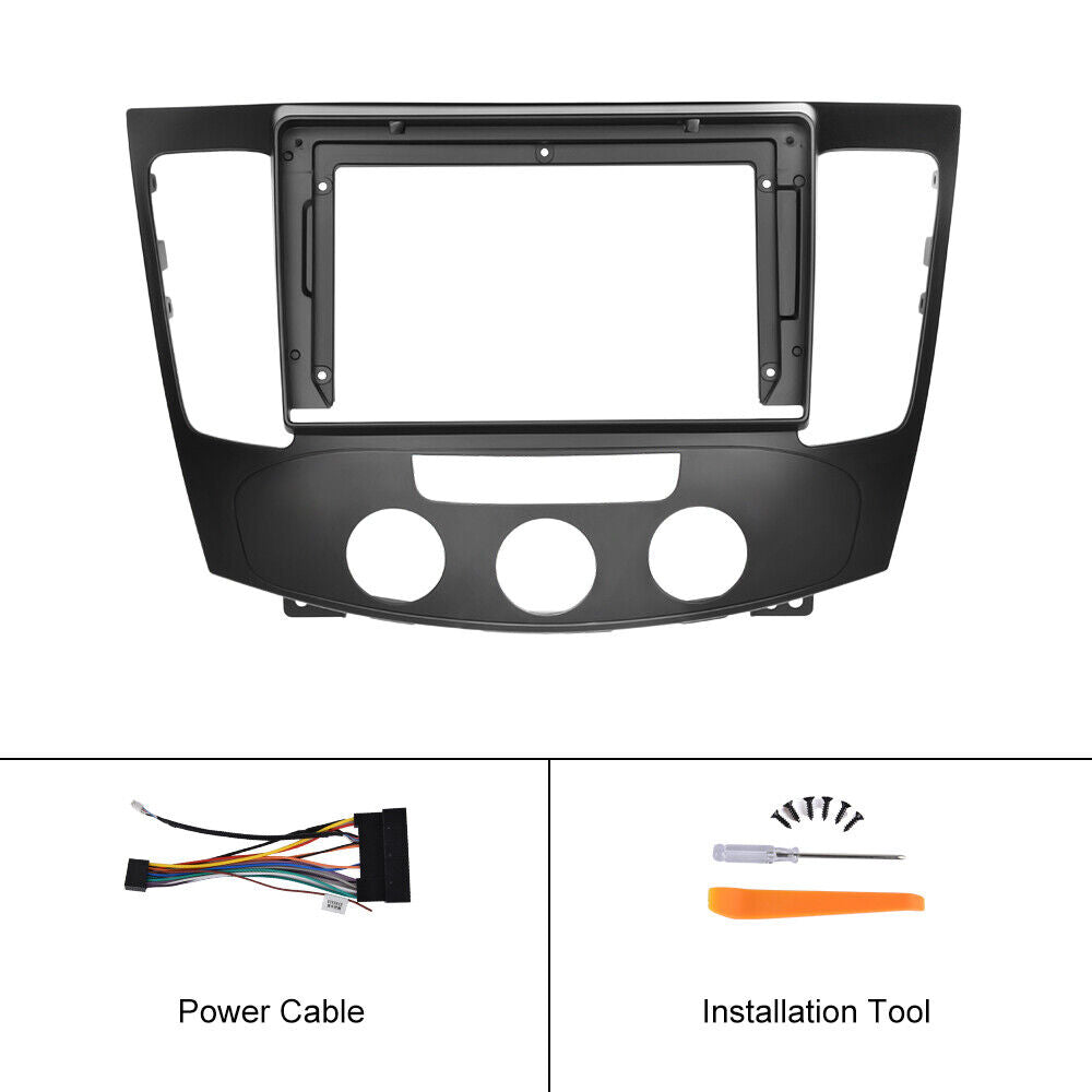 9" Car Radio Stereo Frame Fascia Panel Manual AC For Hyundai Sonata NF 2009-2011 car parts interior dashboard navigation touch screen car DVD player mounting rack racing dashboard Build-in 2DIN Android Screen TS18