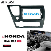 Load image into Gallery viewer, 9&quot; Car radio Fascia Panel Trim Stereo Frame for Honda Civic 2013 2014 2015 North America version XY-217