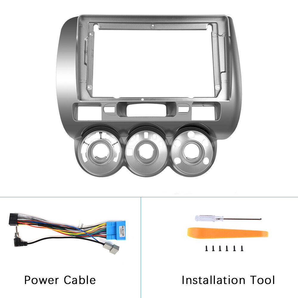 9inch Car Accessory 2din radio Fascia Frame for Honda FIT/JAZZ(MANUAL/AC) 2004 2005 2006 Install Panel Dashboard cars Stereo Audio Multimedia Player Frames Android Screen TS18 XY-142
