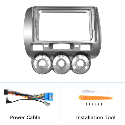 9inch Car Accessory 2din radio Fascia Frame for Honda FIT/JAZZ(MANUAL/AC) 2004 2005 2006 Install Panel Dashboard cars Stereo Audio Multimedia Player Frames Android Screen TS18 XY-142