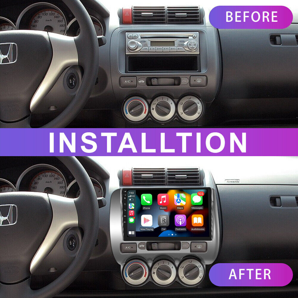 9inch Car Accessory 2din radio Fascia Frame for Honda FIT/JAZZ(MANUAL/AC) 2004 2005 2006 Install Panel Dashboard cars Stereo Audio Multimedia Player Frames Android Screen TS18 XY-142