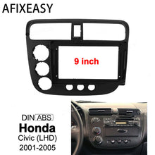 Load image into Gallery viewer, 9&#39;&#39; Car Radio Stereo Frame Fascia Panel Trim for Honda Civic 2001 2002 2003 2004 2005 tool kit XY-216