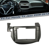 Hot Front Trim Panel Stereo Radio 10inch Frame Bezel Panel Bezel Trim 2 DIN for Honda Fit Jazz 2008-2013 XY-221