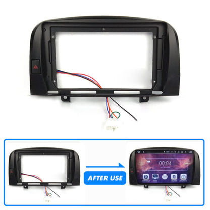 Car Stereo Radio Fascia Trim 9inch Frame For Hyundai SONATA 2004-2008 car parts interior dashboard navigation touch screen car DVD player mounting rack racing dashboard Build-in 2DIN Android Screen TS18 XY-190