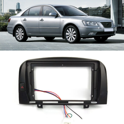 Car Stereo Radio Fascia Trim 9inch Frame For Hyundai SONATA 2004-2008 car parts interior dashboard navigation touch screen car DVD player mounting rack racing dashboard Build-in 2DIN Android Screen TS18 XY-190
