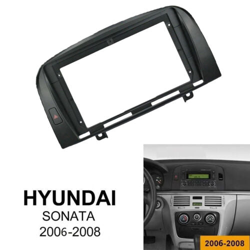 Car Stereo Radio Fascia Trim 9inch Frame For Hyundai SONATA 2004-2008 car parts interior dashboard navigation touch screen car DVD player mounting rack racing dashboard Build-in 2DIN XY-190