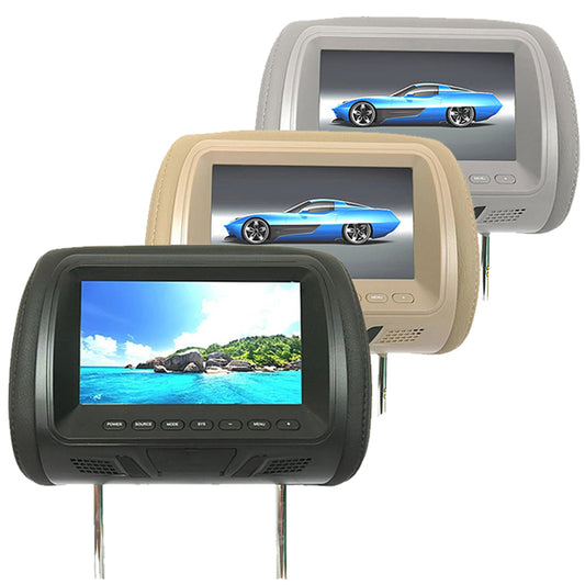 Afixeasy Universal Car Headrest car Player HD Multimedia 7 Inch DC12V Car LCD Digital Display HD Headrest Monitor