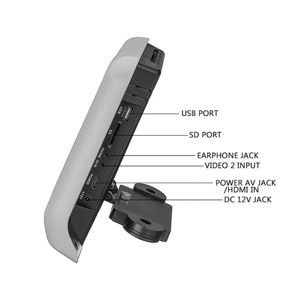 Afixeasy Popular car seat headrest guide Multi-language Optional 9 Inch Android Touch Screen Grey Car Headrest Monitor