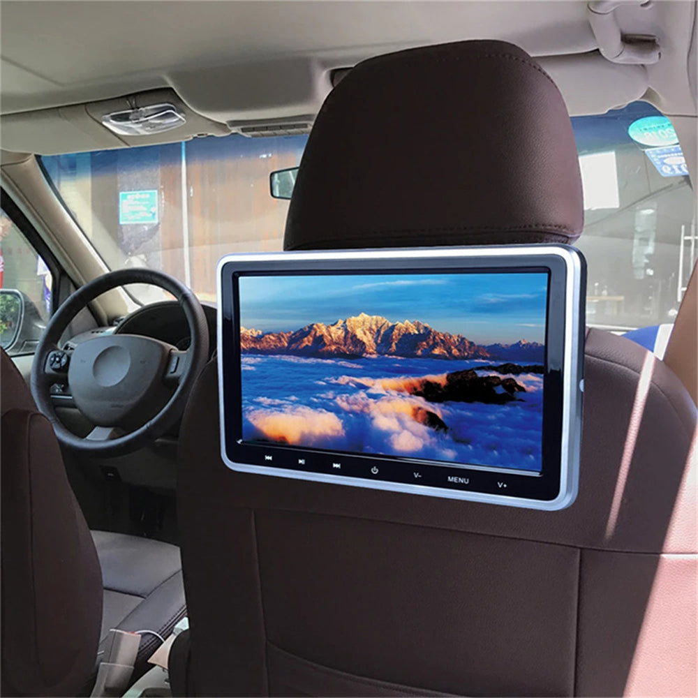 Afixeasy 10.1 inches Car Headrest DVD Video Player Gaming LCD Display Remote Control Monitor Car Multimedias MP3/MP4/MP5 Player Support USB&SD Slot