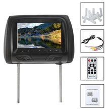 Load image into Gallery viewer, Afixeasy Universal Car Headrest car Player HD Multimedia 7 Inch DC12V Car LED Digital Display Support USB&amp;SD Slot HD Headrest Monitor