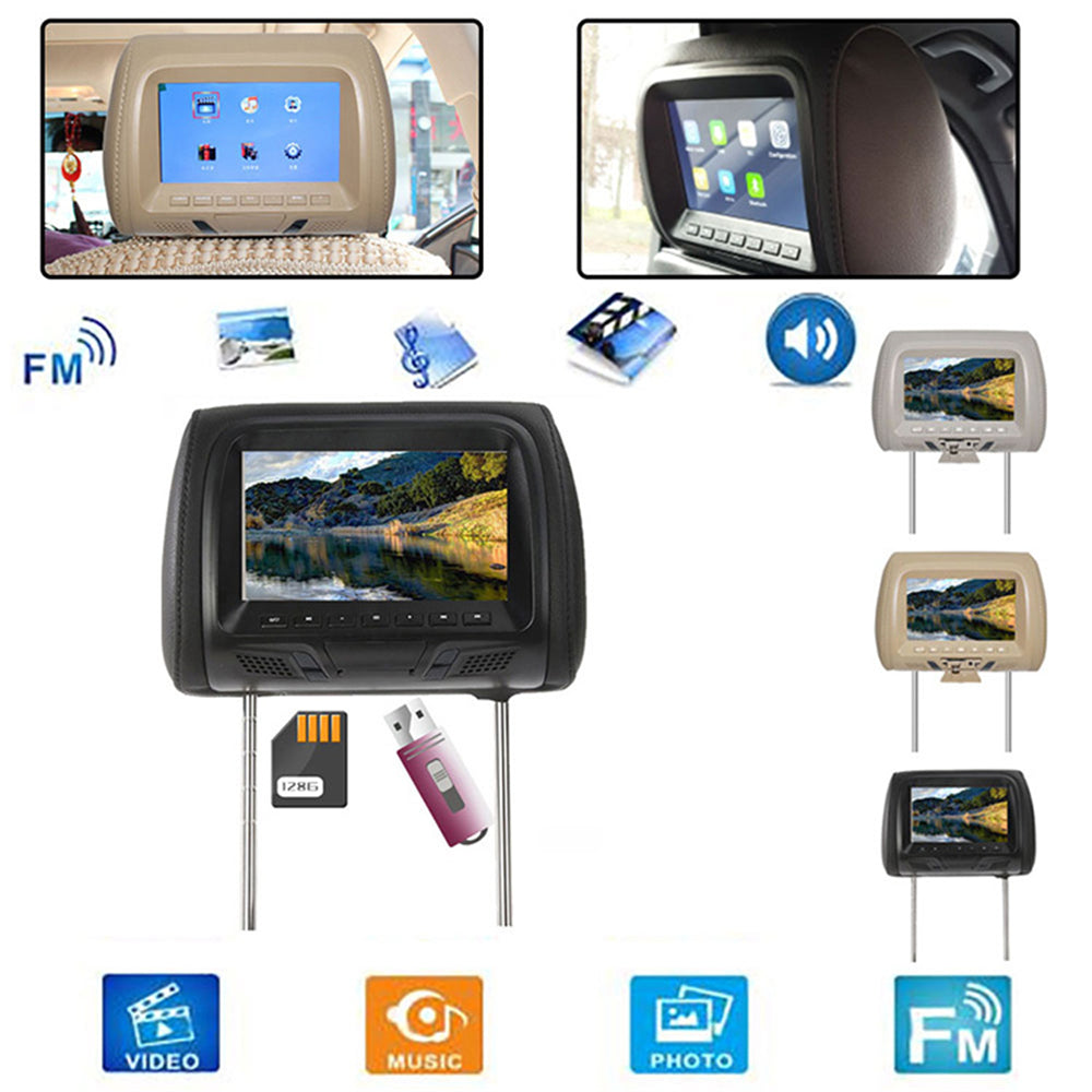 Afixeasy Universal Car Headrest car DVD Player HD Multimedia 7 Inch DC –  AFIXEASY