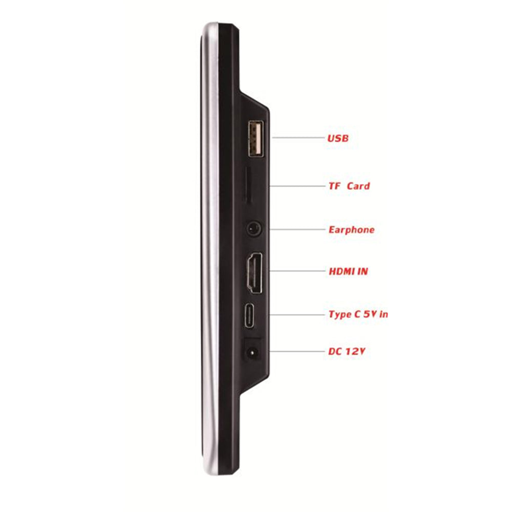 Afixeasy Universal 10.1 inches Car Headrest DVD Video Player Gaming LCD Display Remote Control Monitor Car Multimedias MP3/MP4/MP5 Player Support USB&SD Slot