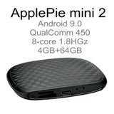 Applepie Mini 2.0 EVO Wireless CarPlay Ai Box US Canada 4G LTE Android 9 SIM Carbon Fiber Qualcomm 8 Core USB TV Youtube Netfix