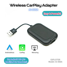 Load image into Gallery viewer, Wireless CarPlay Adapter Wireless Android Auto Dongle For Aftermarket Android 4.2 4.4 5.1 Head Unit Screen Car AriPlay IOS 15 16