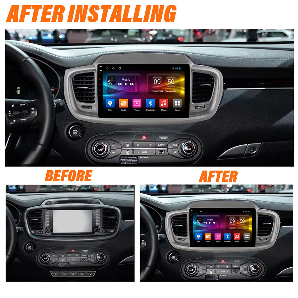 Android 10 Car Radio for KIA SORENTO 2014-2017 IPS Screen 10 Inch Rom 2GB 32GB Car Video Multimedia Player Support GPS 4G Network Carplay DSP XY-043