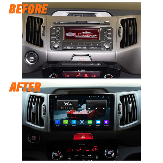 Android 10 Car Radio for KIA SPORTAGE 2011-2015 IPS Screen 10 Inch Rom 2GB 32GB Car Video Multimedia Player Support GPS 4G Network Carplay DSP XY-061