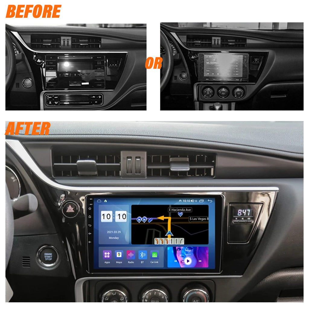 Android 10 Car Radio for Toyota Corolla GCC 2017-2018 IPS Screen 10 Inch Rom 2GB 32GB Car Video Multimedia Player Support GPS 4G Network Carplay DSP XY-063